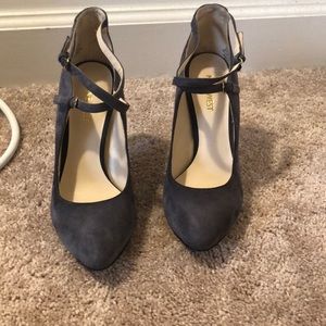 Grey Suede heels